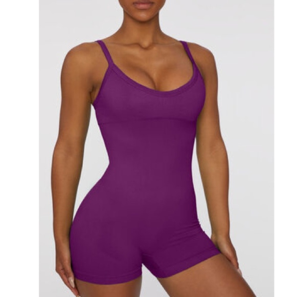 Amazon OQQ Purple Athletic Unitard